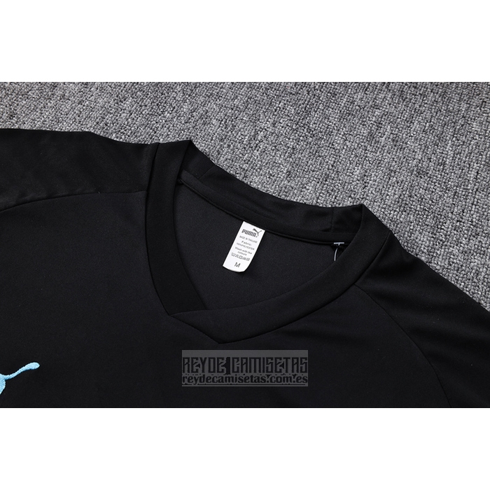 Chandal del Manchester City Manga Corta 2022-2023 Negro - Pantalon Corto